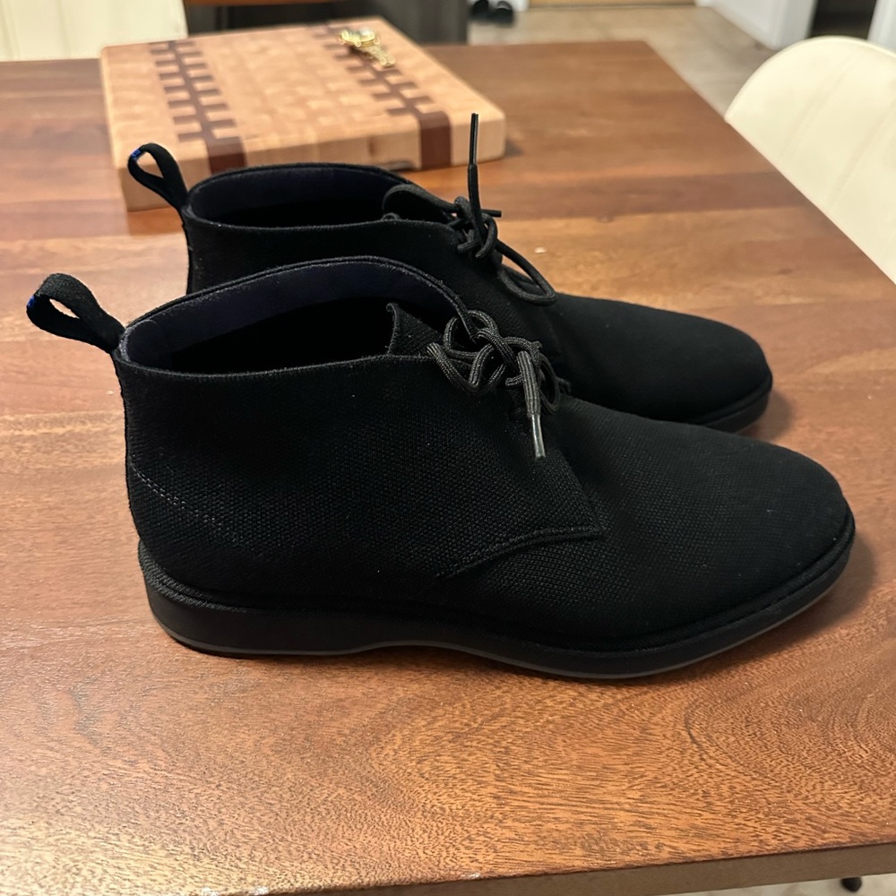 Rothy's Black Lace-Up Chukka Boots